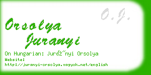 orsolya juranyi business card